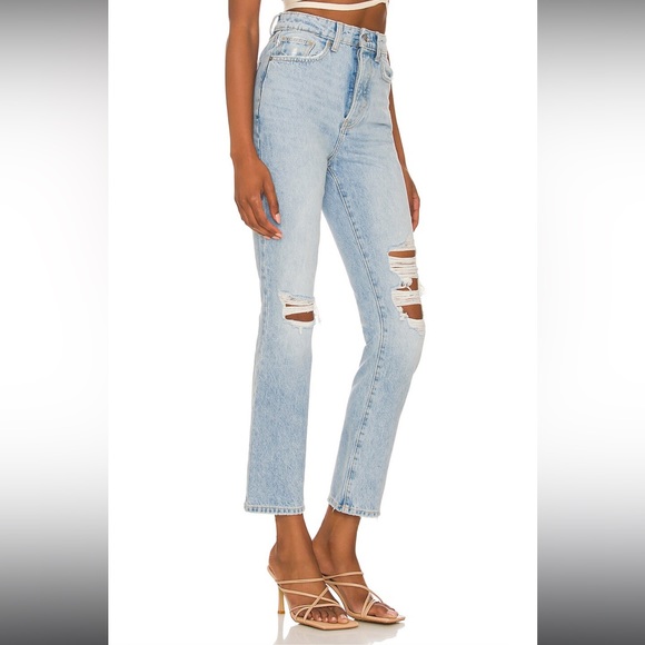 Lovers and Friends Reece High Rise Rigid Slim Straight Jean N209-8 - Picture 3 of 15